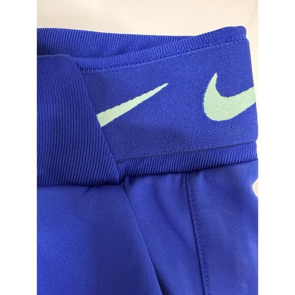 Nike Swoosh Just Do It Track Pants Jogger Trousers Youth Girls Medium Blue - Picture 3 of 10
